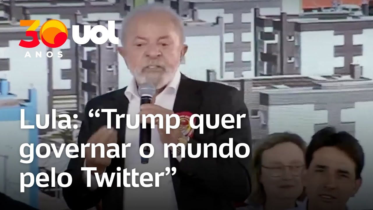 'Trump quer governar o mundo pelo Twitter', diz Lula em evento no RS