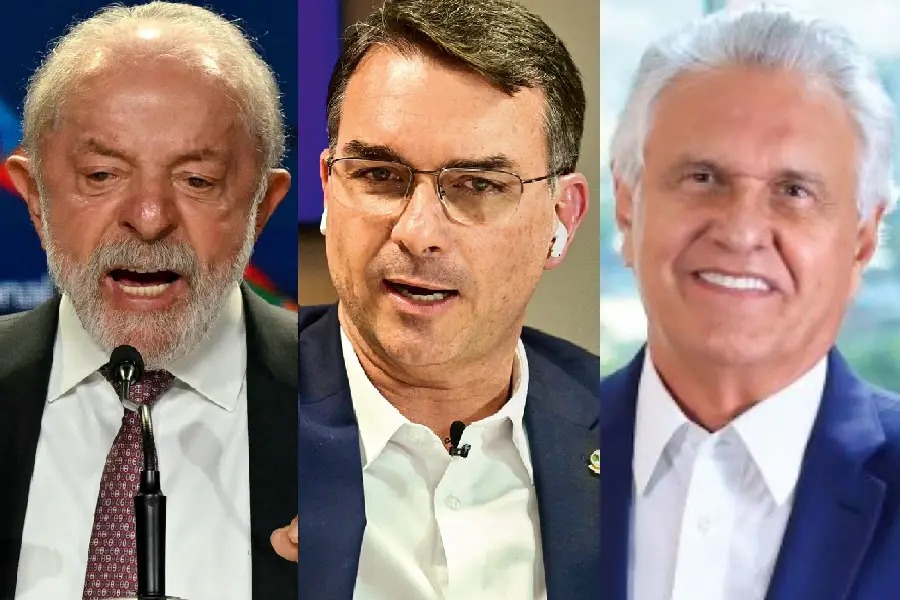 Nova pesquisa Quaest sobre elei��o presidencial testa cen�rio com Lula, Fl�vio e Caiado