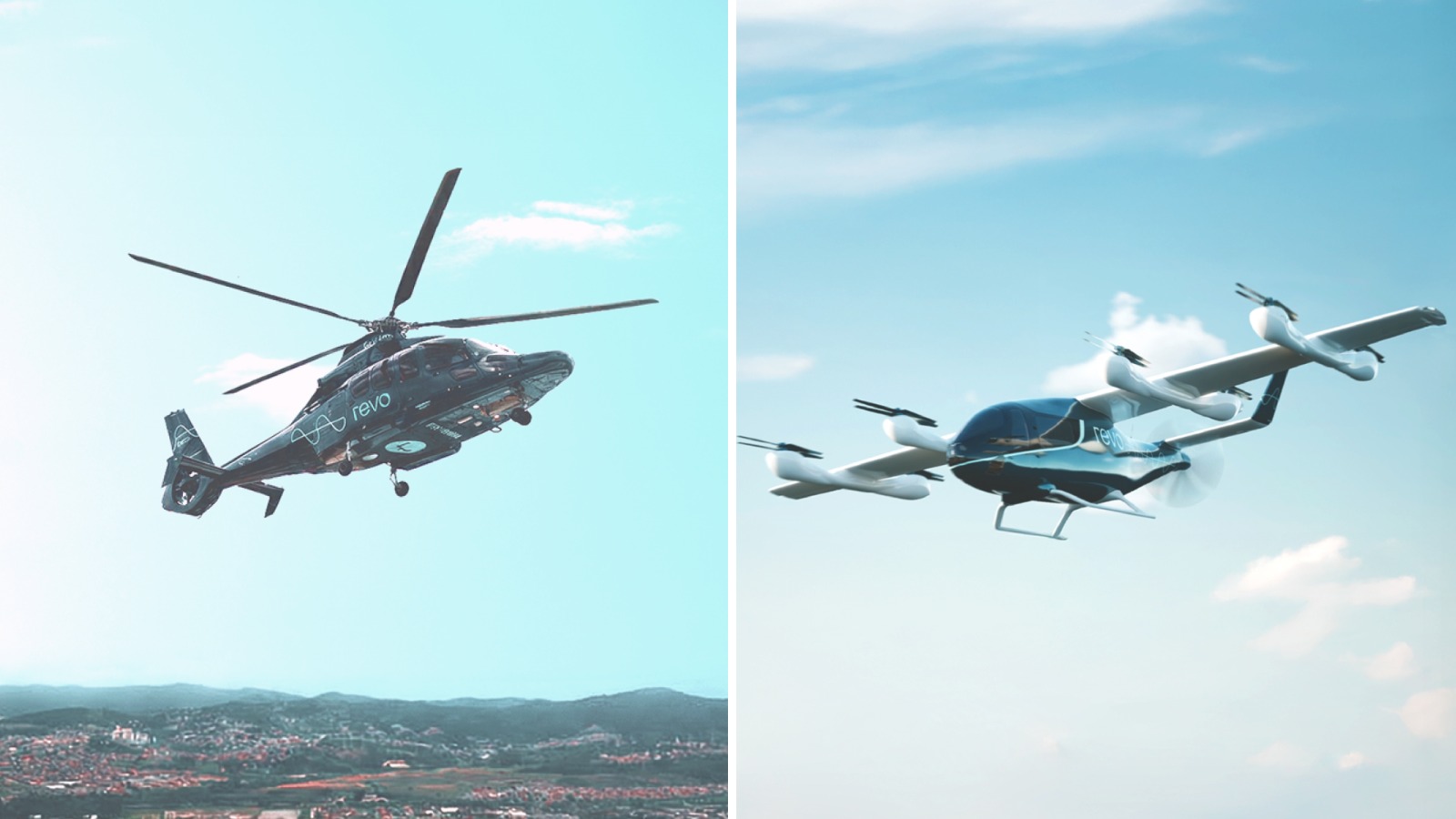Revo explica como eVTOLs e helic�pteros ter�o pap�is complementares na mobilidade a�rea urbana