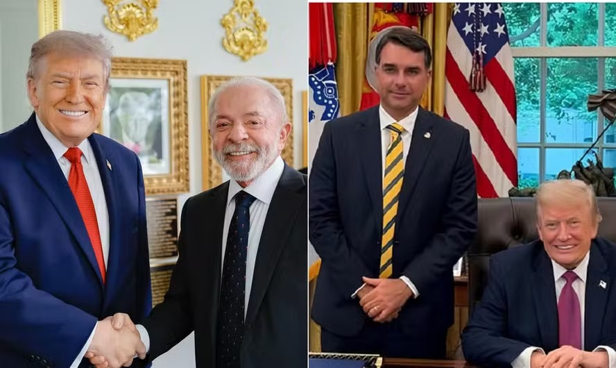 Trump celebra 'grande vit�ria' de Fl�vio Bolsonaro contra Lula, mas prev� segundo turno 'muito acirrado'