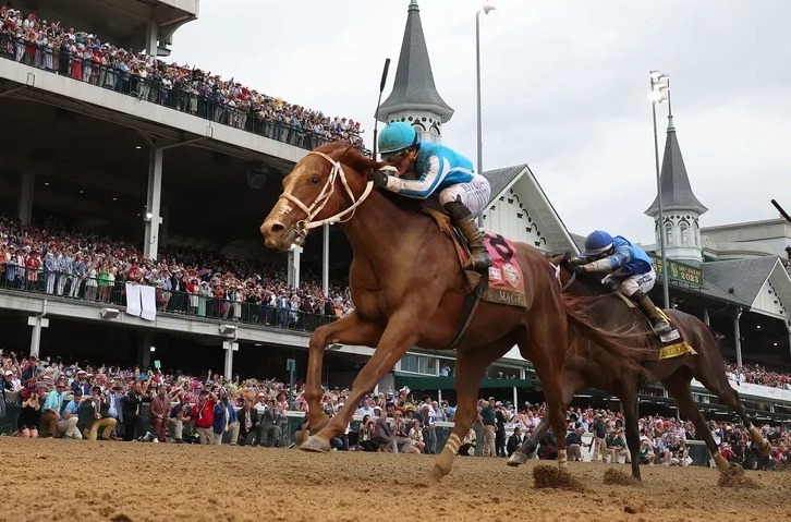 Mage disputar o Preakness Stakes como candidato  trplice coroa