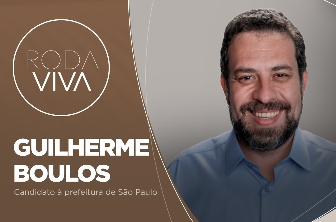 Guilherme Boulos apresenta vrias propostas no programa Roda Viva, da TV Cultura